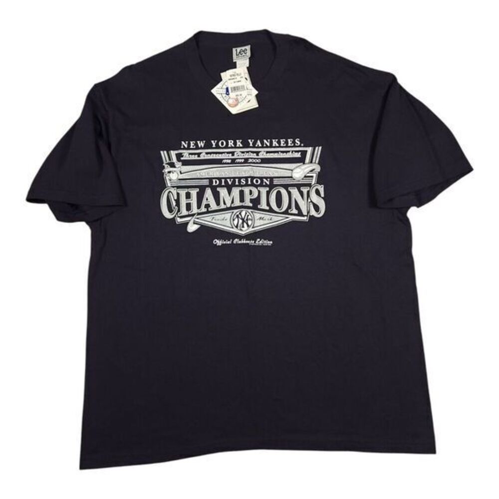 Vintage New York Yankees T Shirt Mens 2XL XXL‎ Lee Sport